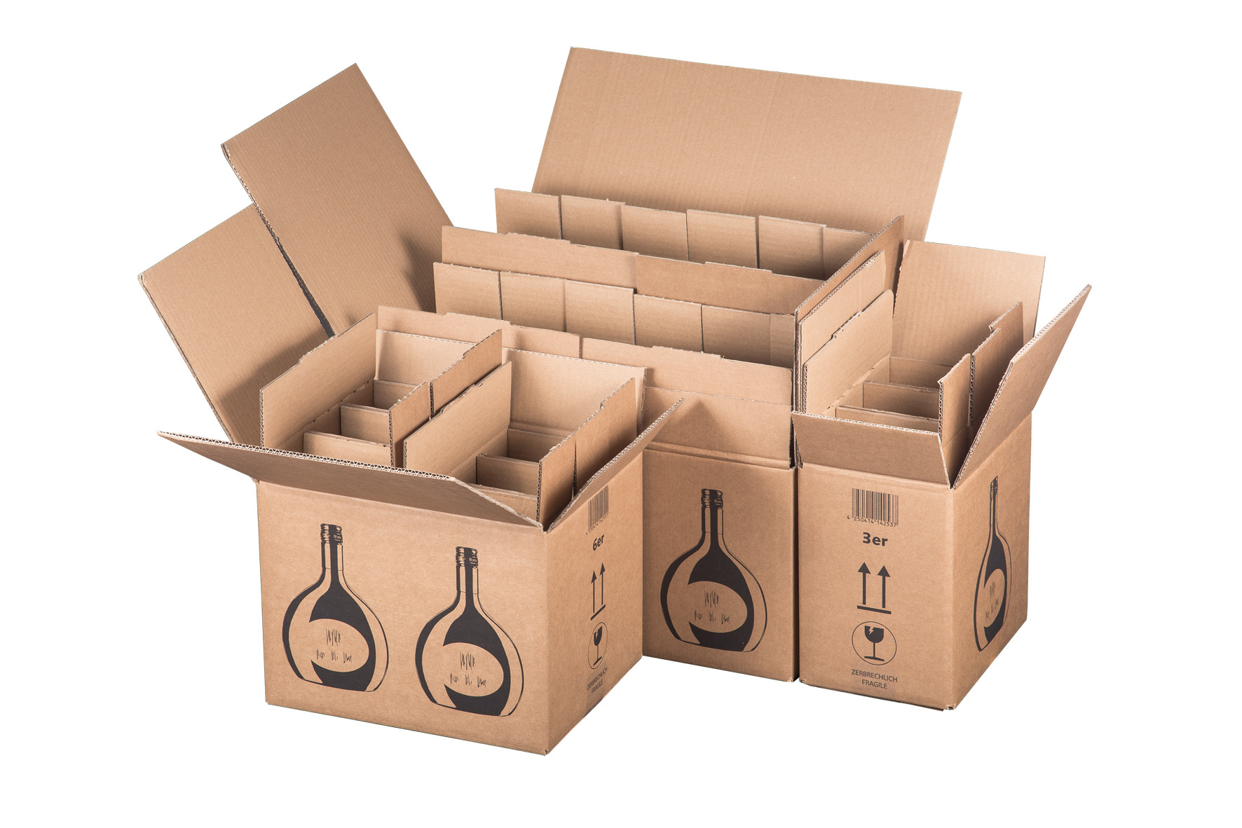 Cartons pour bouteilles de vin