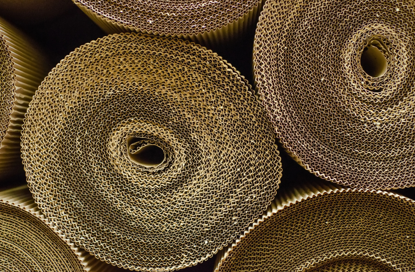 Rouleaux de carton ondulé